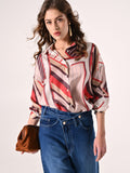 Camicia stampa Geometrica variante Ruggine