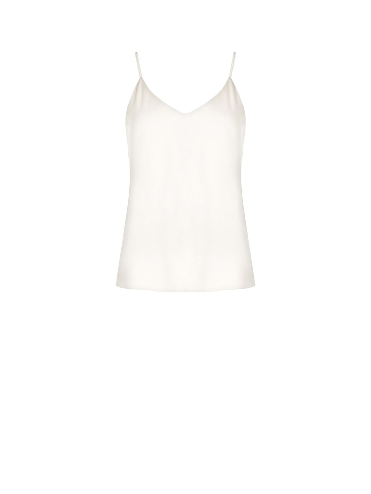 Top Spalline Sottili Bianco