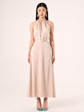 Top in Raso Beige Chiaro