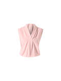 Blusa con Scollo Ribaltato Rosa