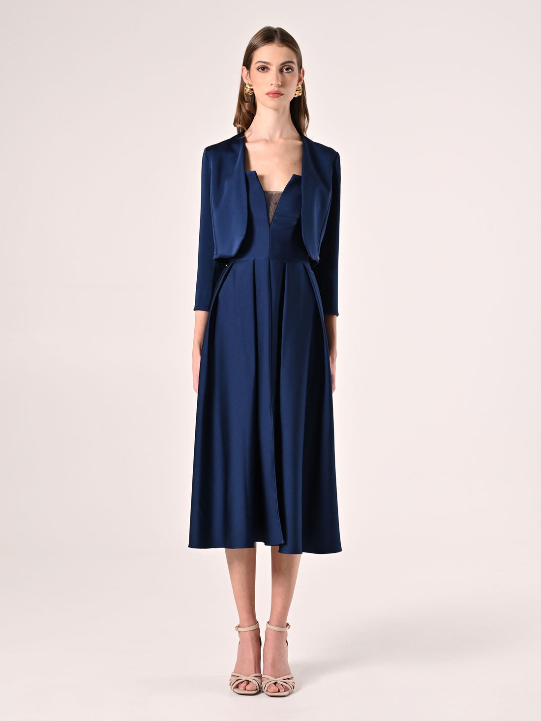 Coprispalle in Raso Blu