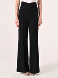 Pantaloni Neri con Incrocio