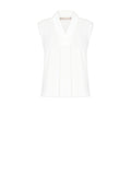Blusa con Scollo Ribaltato Bianca