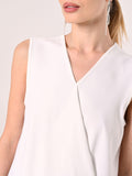 Blusa Asimmetrica Bianca