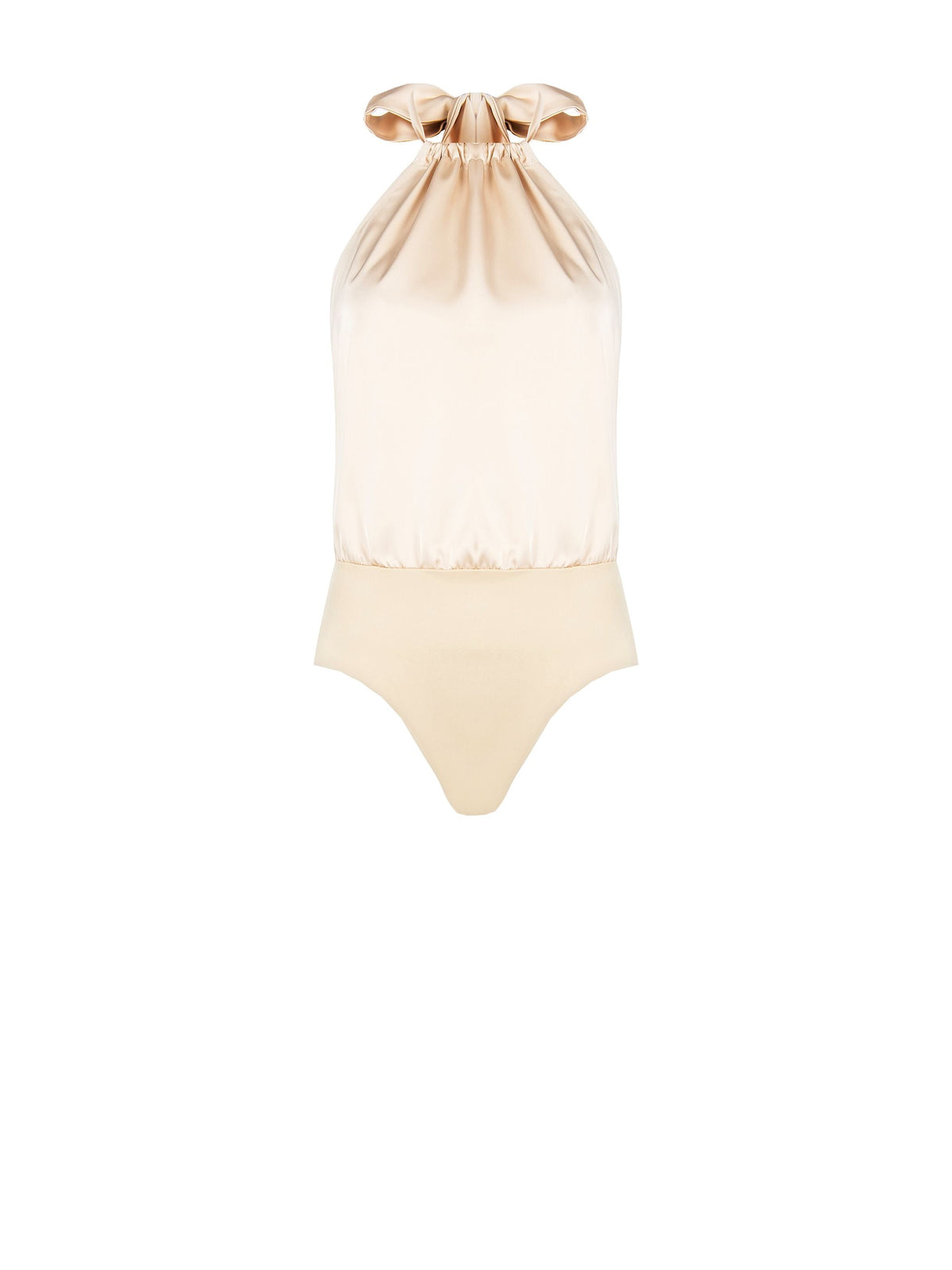 Top in Raso Beige Chiaro