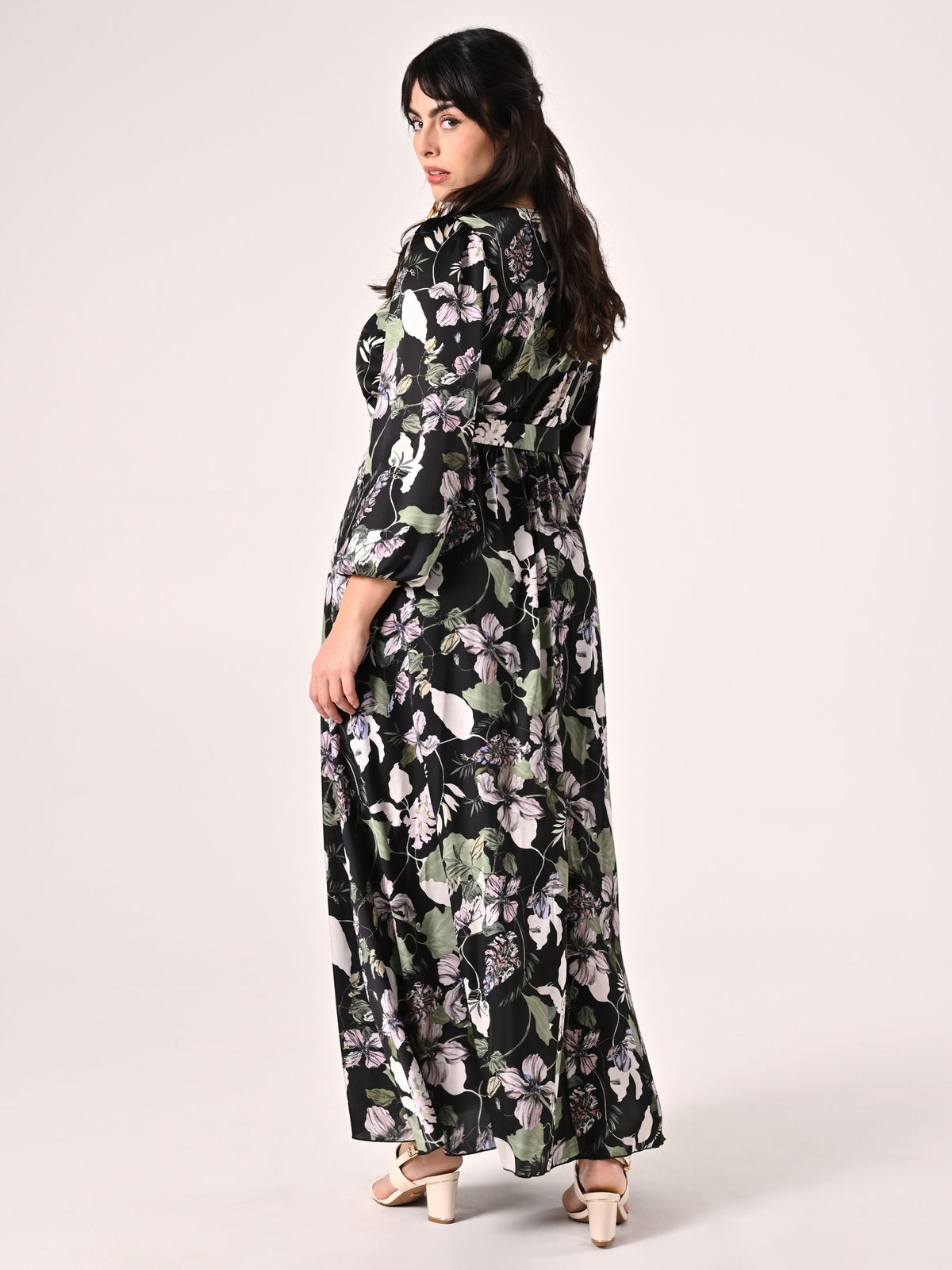 Abito Curvy stampa Floreale