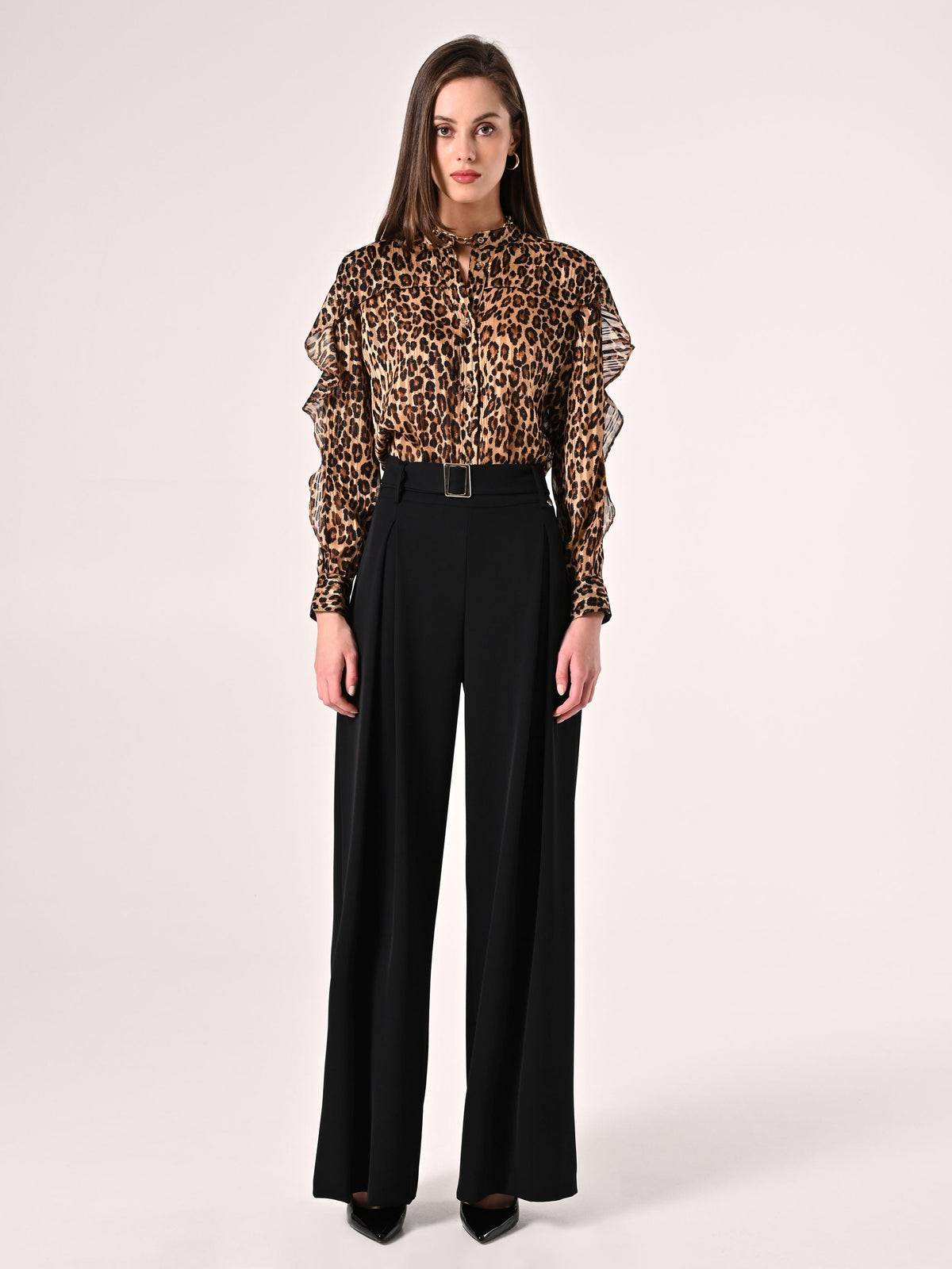 Camicia Maculata con Rouche