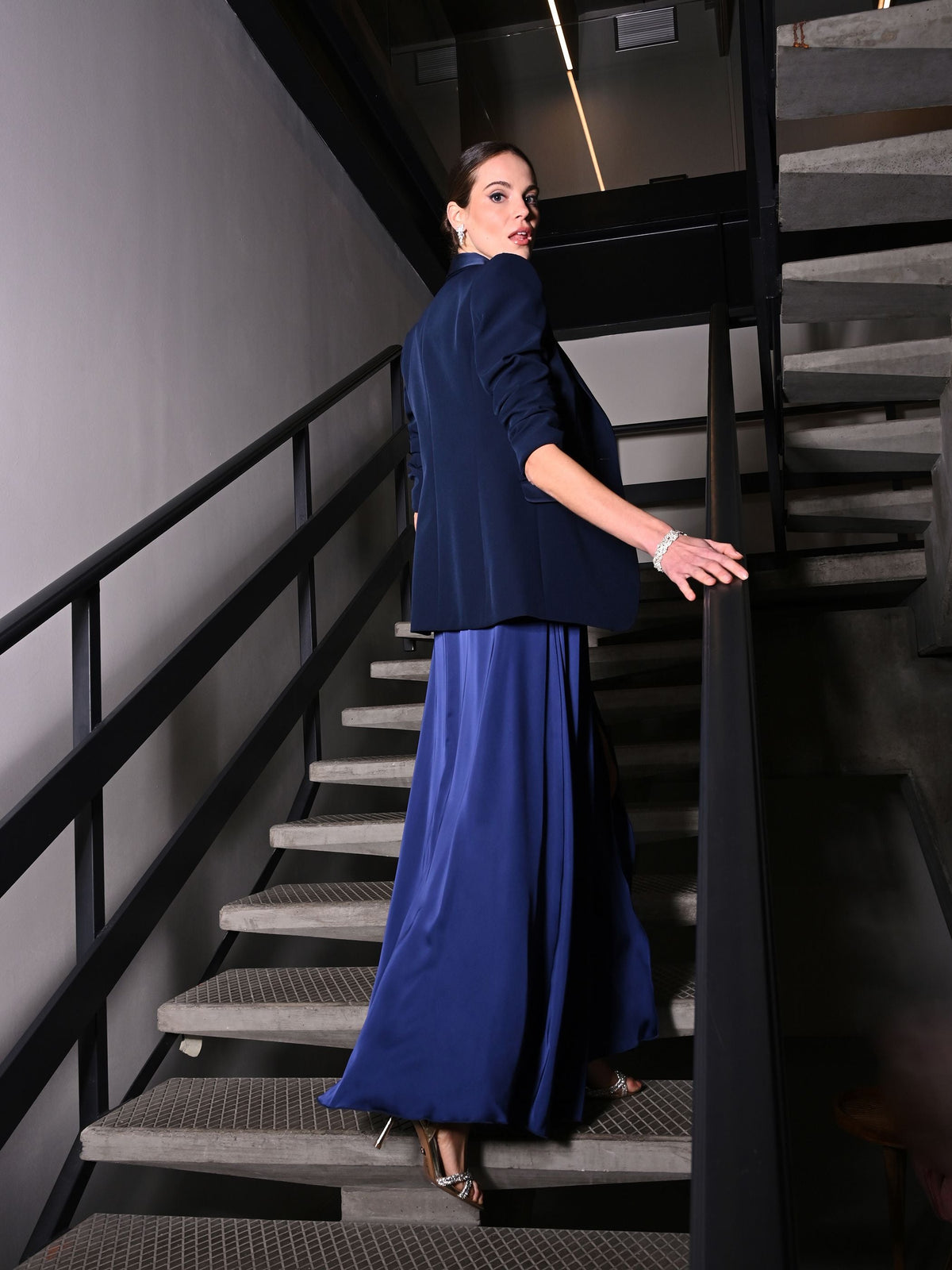 Giacca Revers Tuxedo Blu