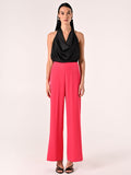 Pantaloni Ampi in Cadi Fuxia