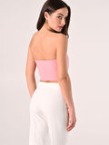 Top in Tessuto Tecnico Rosa Antico