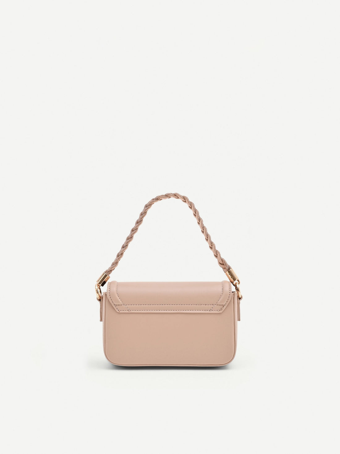 Borsa pochette rosa con fiocco gioiello