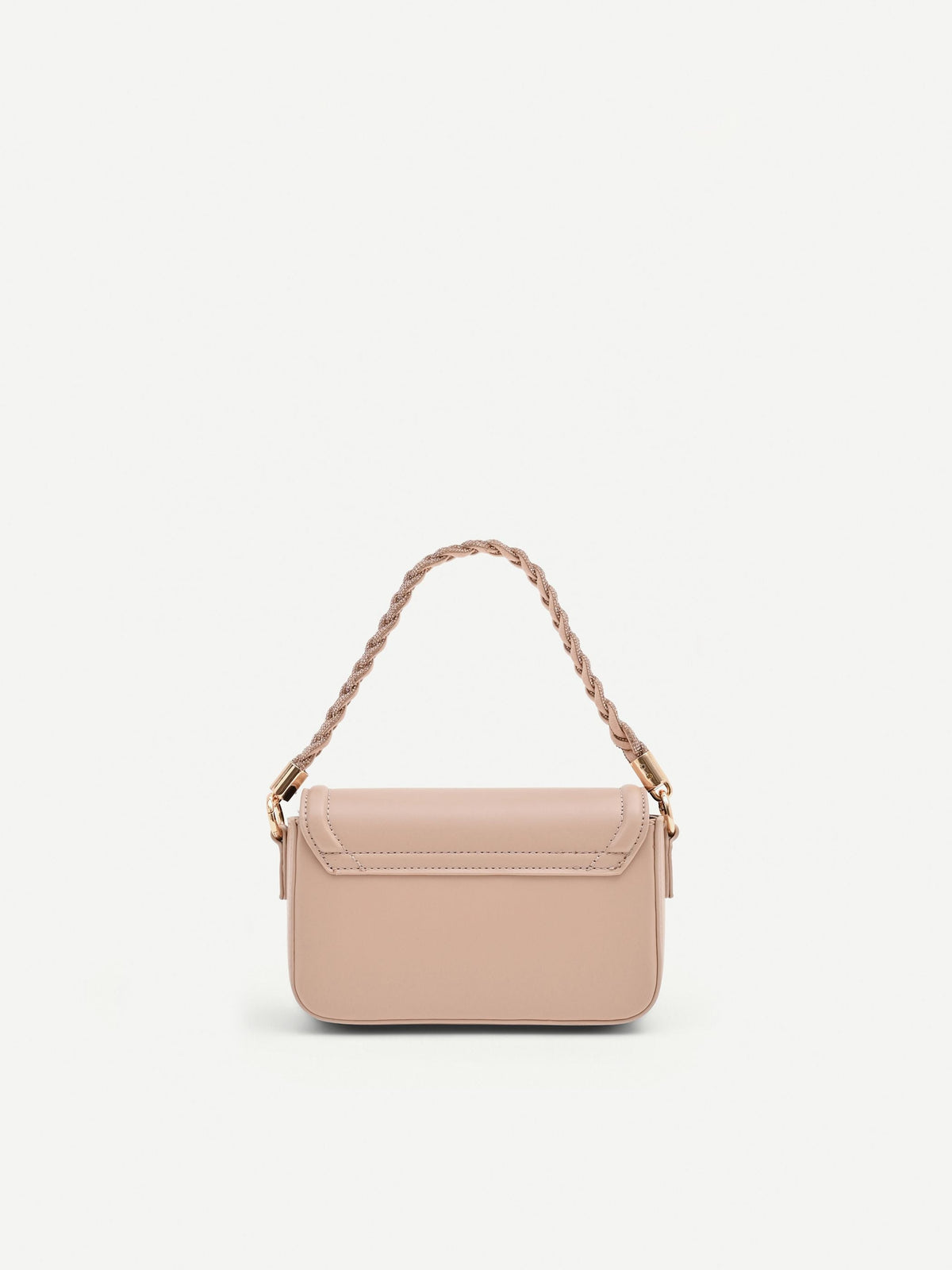 Borsa pochette rosa con fiocco gioiello