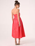 Abito Bustino a Ruota in Twill Camelia