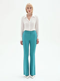 Pantaloni studio Flared Verde Smeraldo