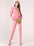 Pantaloni Rosa in Tessuto Tecnico