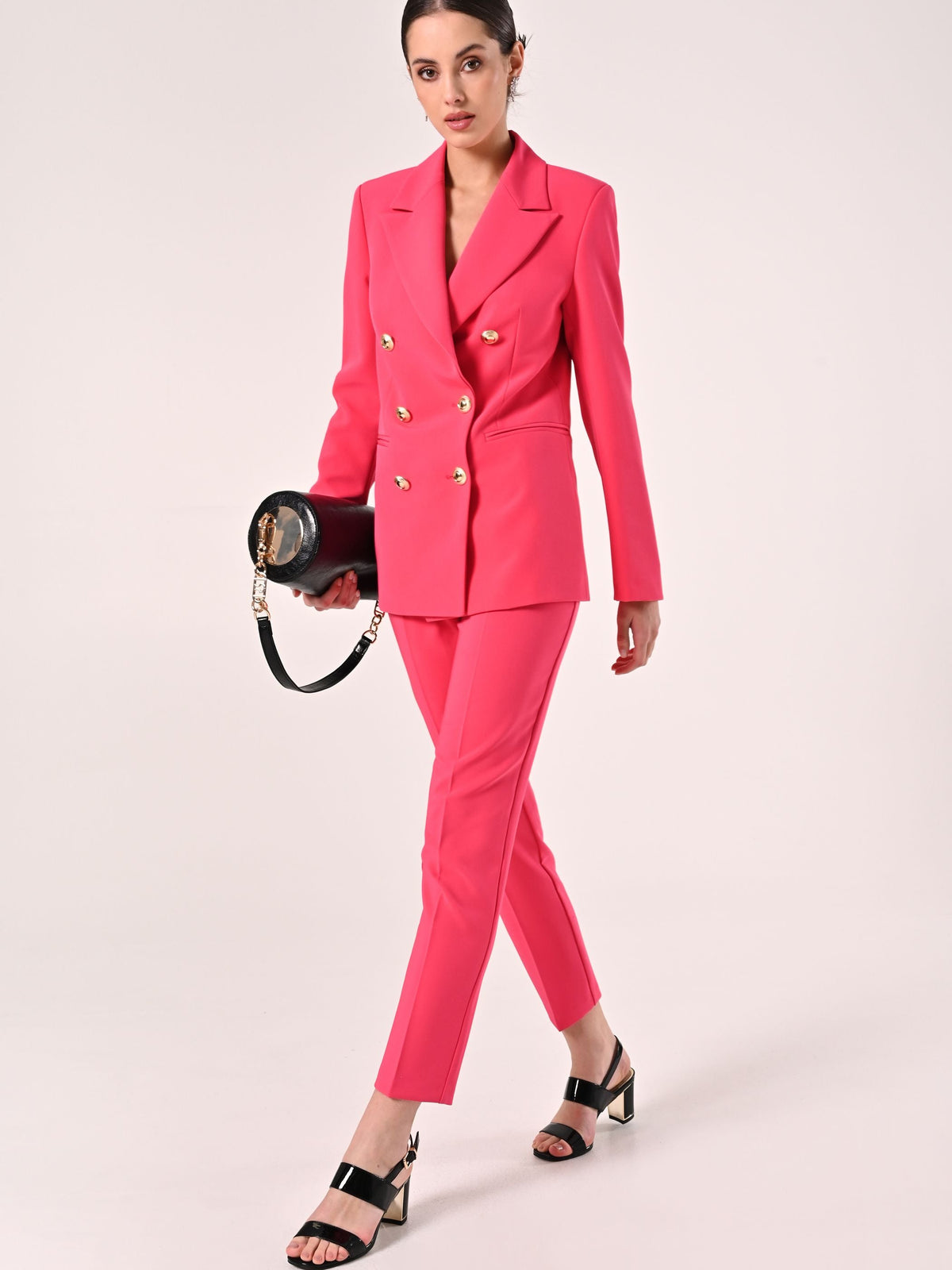Pantaloni in tessuto tecnico Fuxia