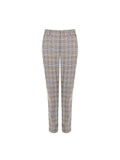 Pantalone check azzurro