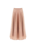 Gonna marrone bronzo con strass allover