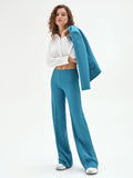 Pantalone palazzo  blu ottanio