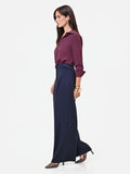 Pantalone palazzo blu navy