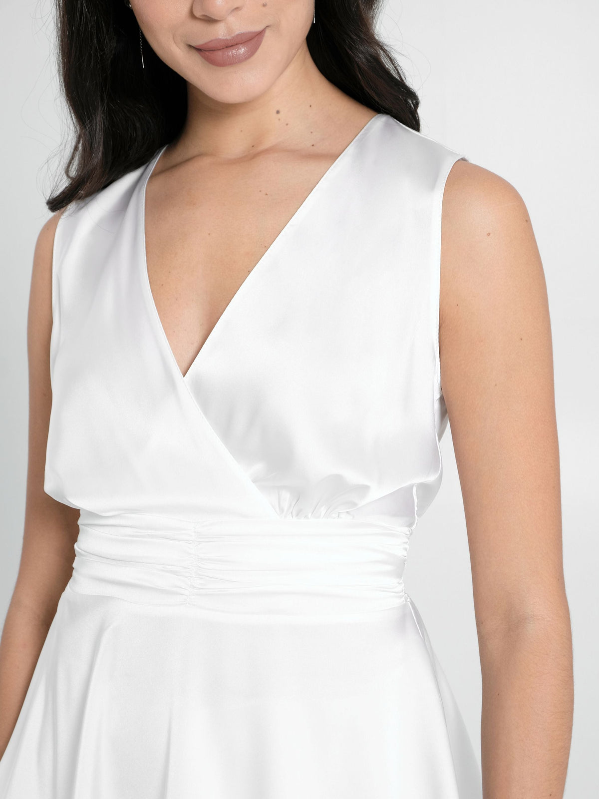 Top in Raso Bianco