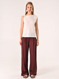 T Shirt in Lino con Anello