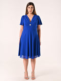 Abito Curvy Blu Cina