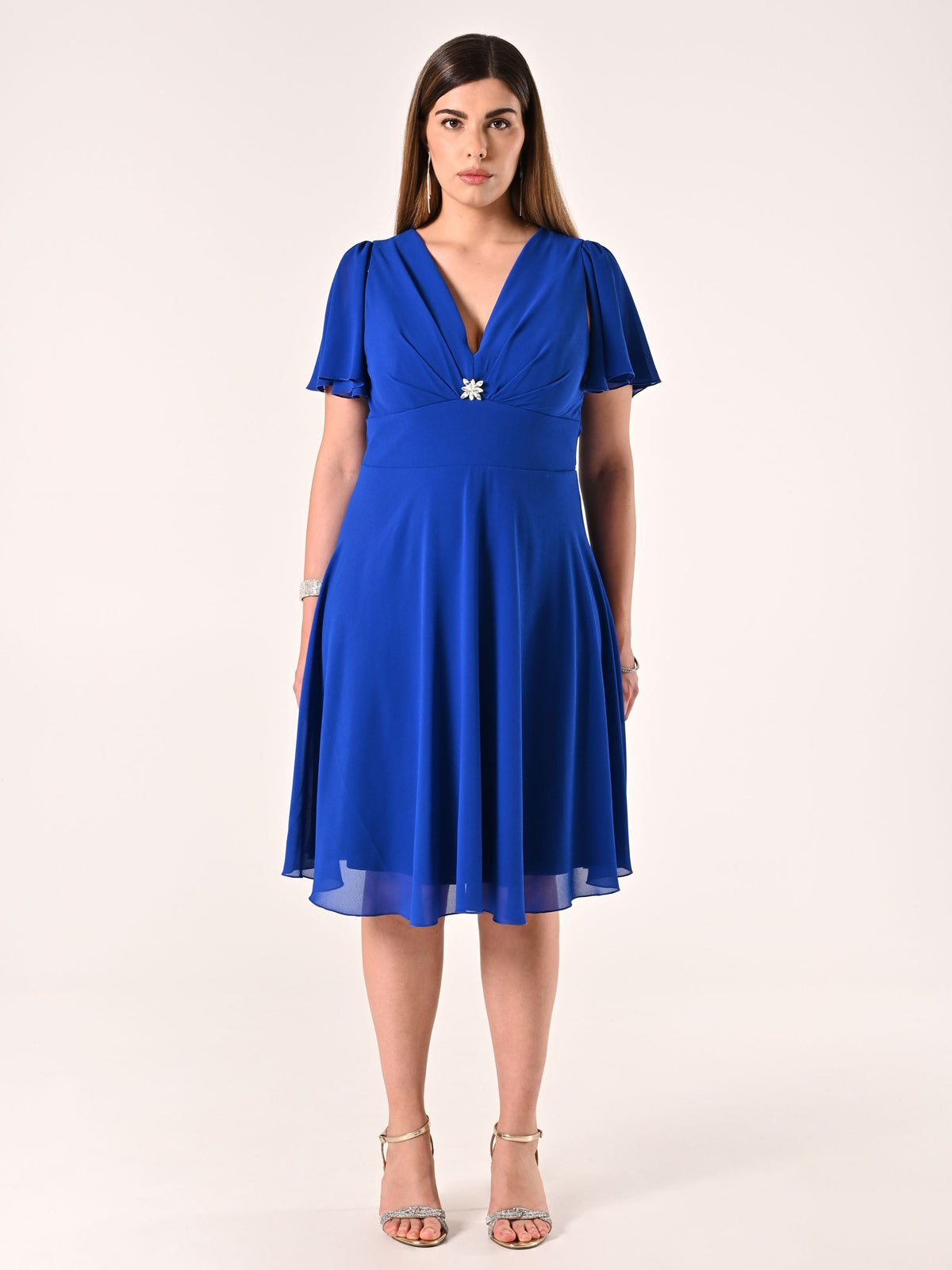 Abito Curvy Blu Cina