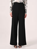 Pantaloni Ampi in Cadi Nero
