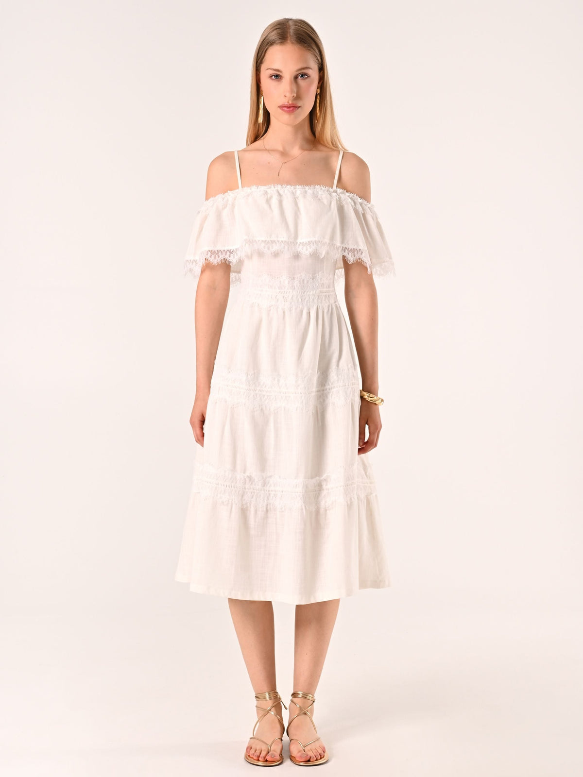Abito in Cotone Midi
