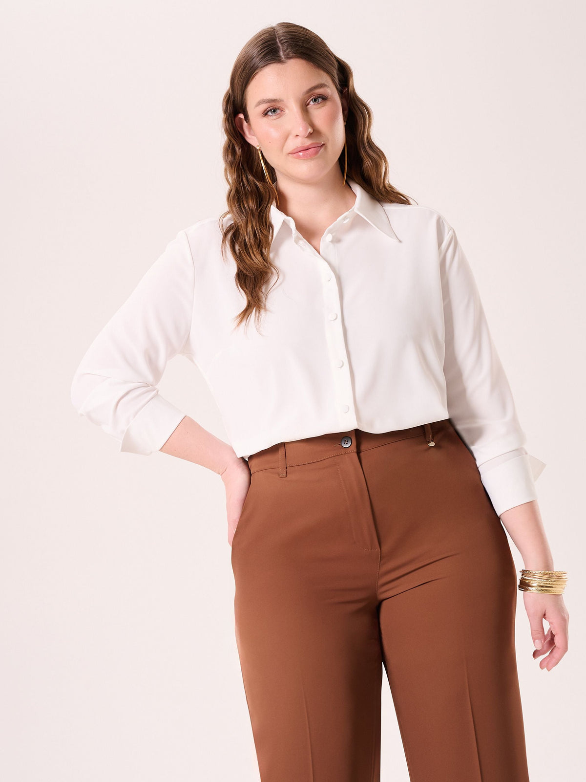 Camicia Curvy Bianca