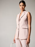 Gilet in Tessuto Tecnico Rosa Chiaro