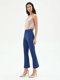 Pantalone a trombetta blu brillante