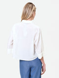 Camicia boxy bianca con tasche