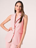 Gilet in Tessuto Tecnico Rosa Chiaro