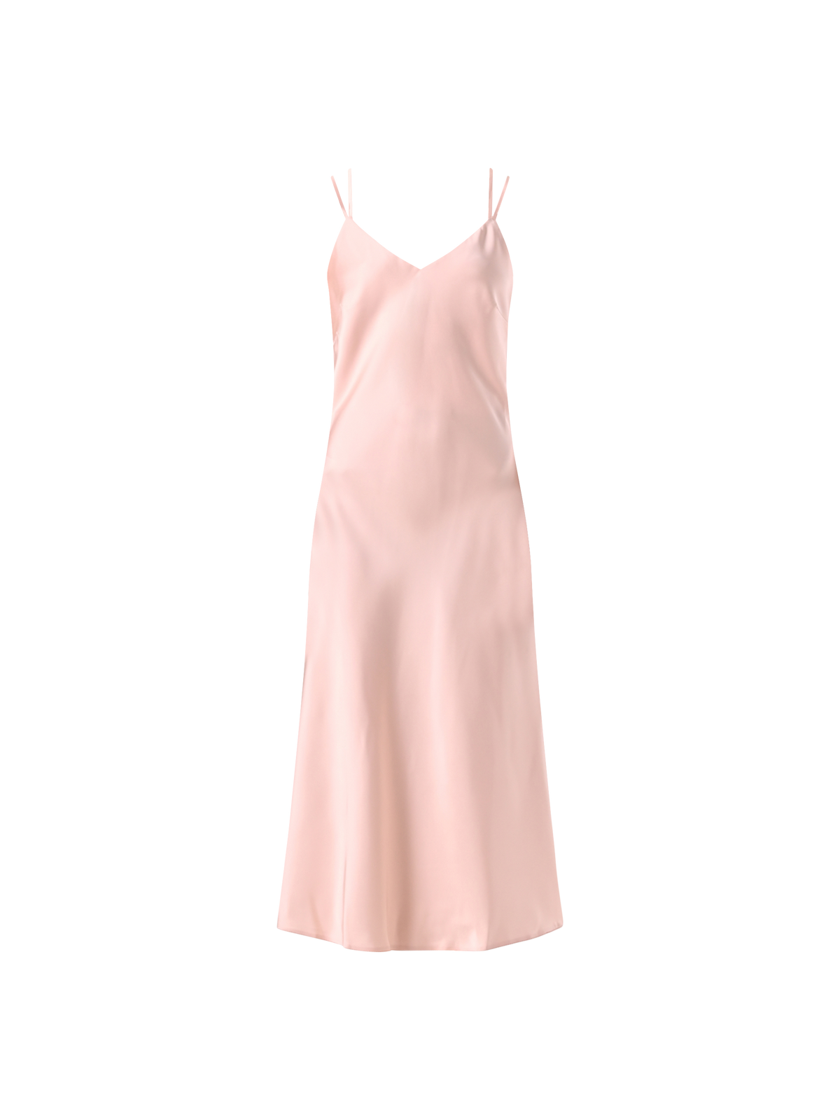 Abito Sottoveste in Raso Rosa Chiaro