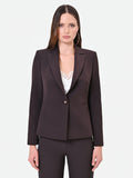 Giacca monopetto moro marrone
