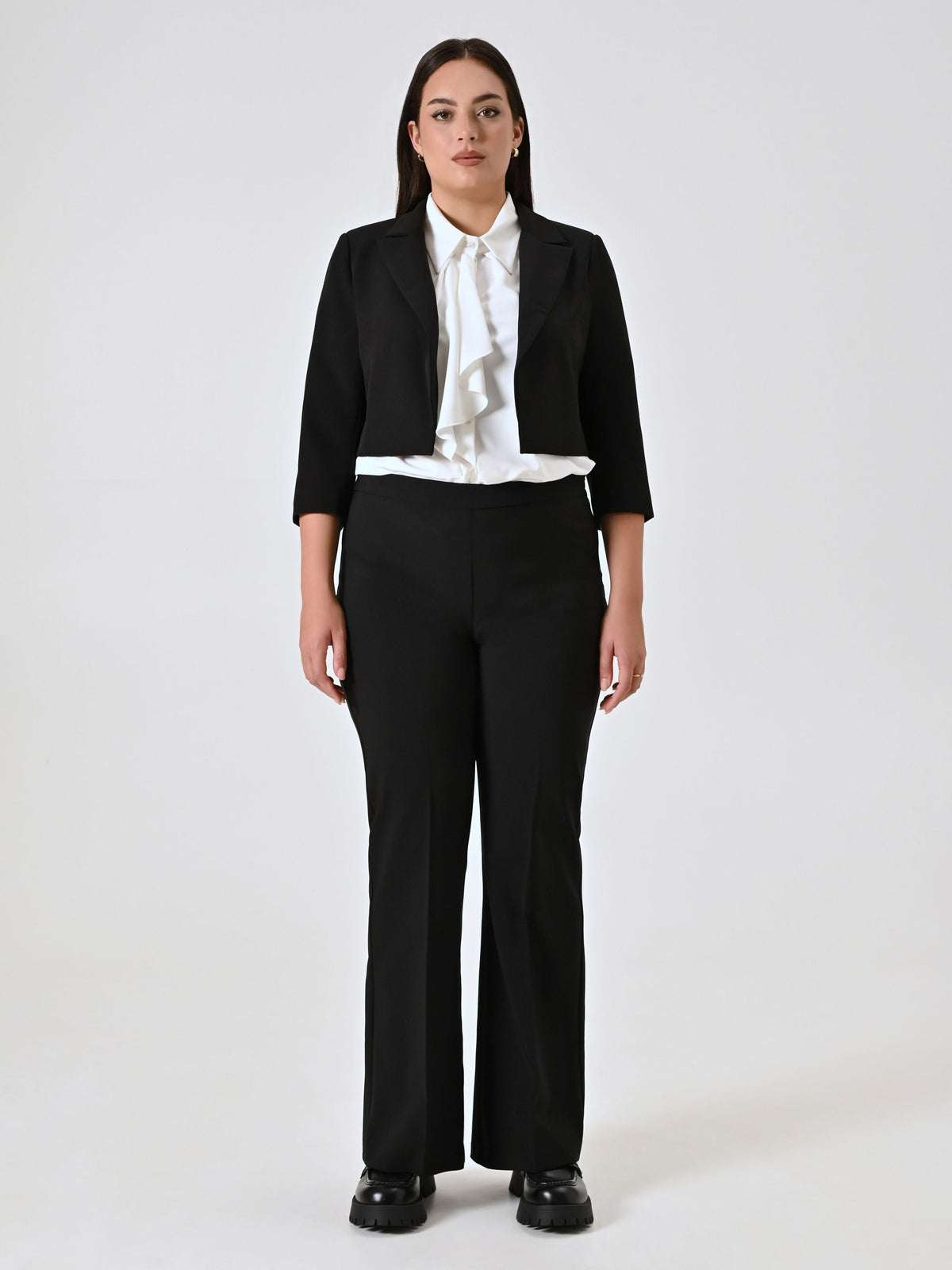 Giacca Corta Curvy Nera