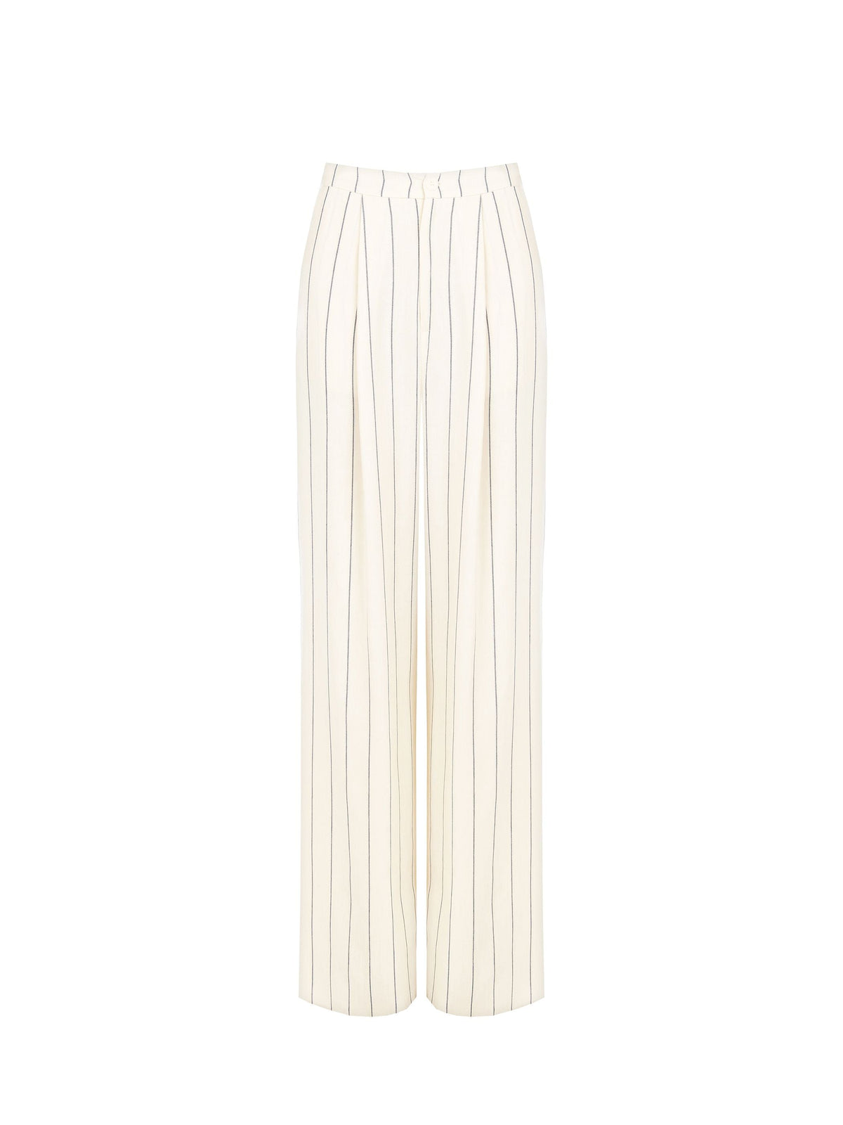 Pantaloni Bianchi a Righe Blu