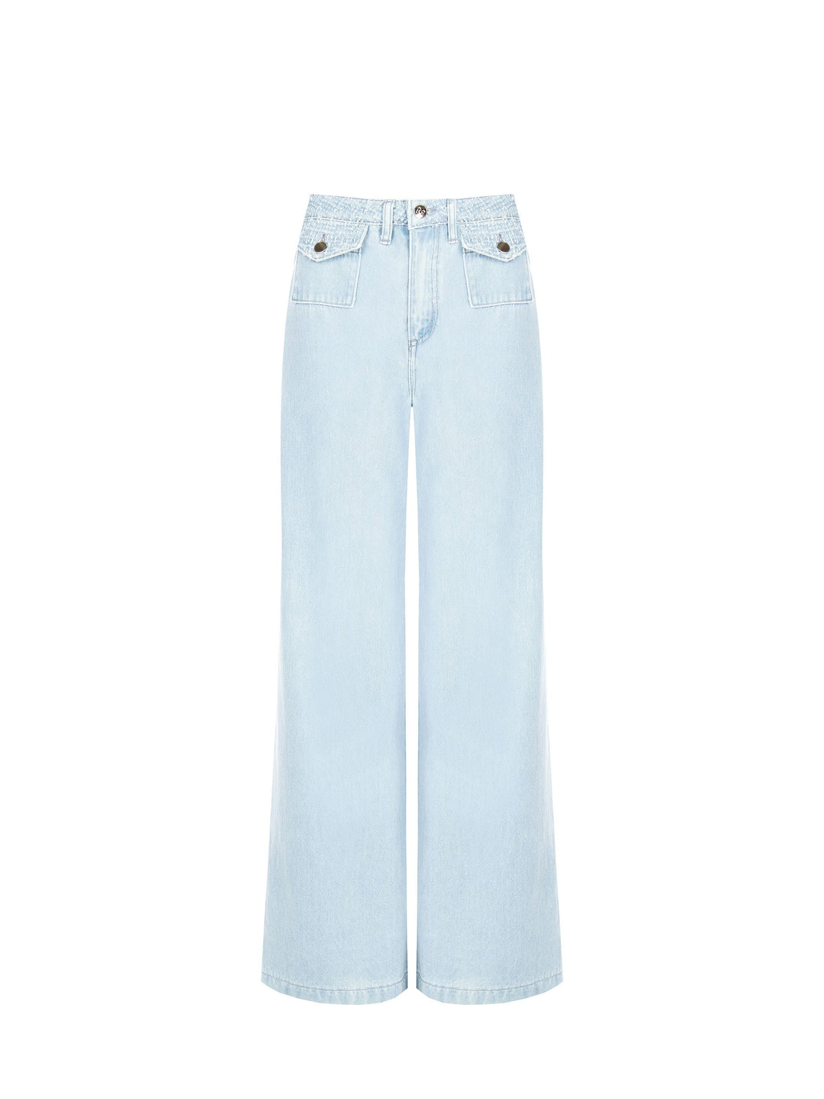 Jeans Gamba Dritta in Denim Chiaro