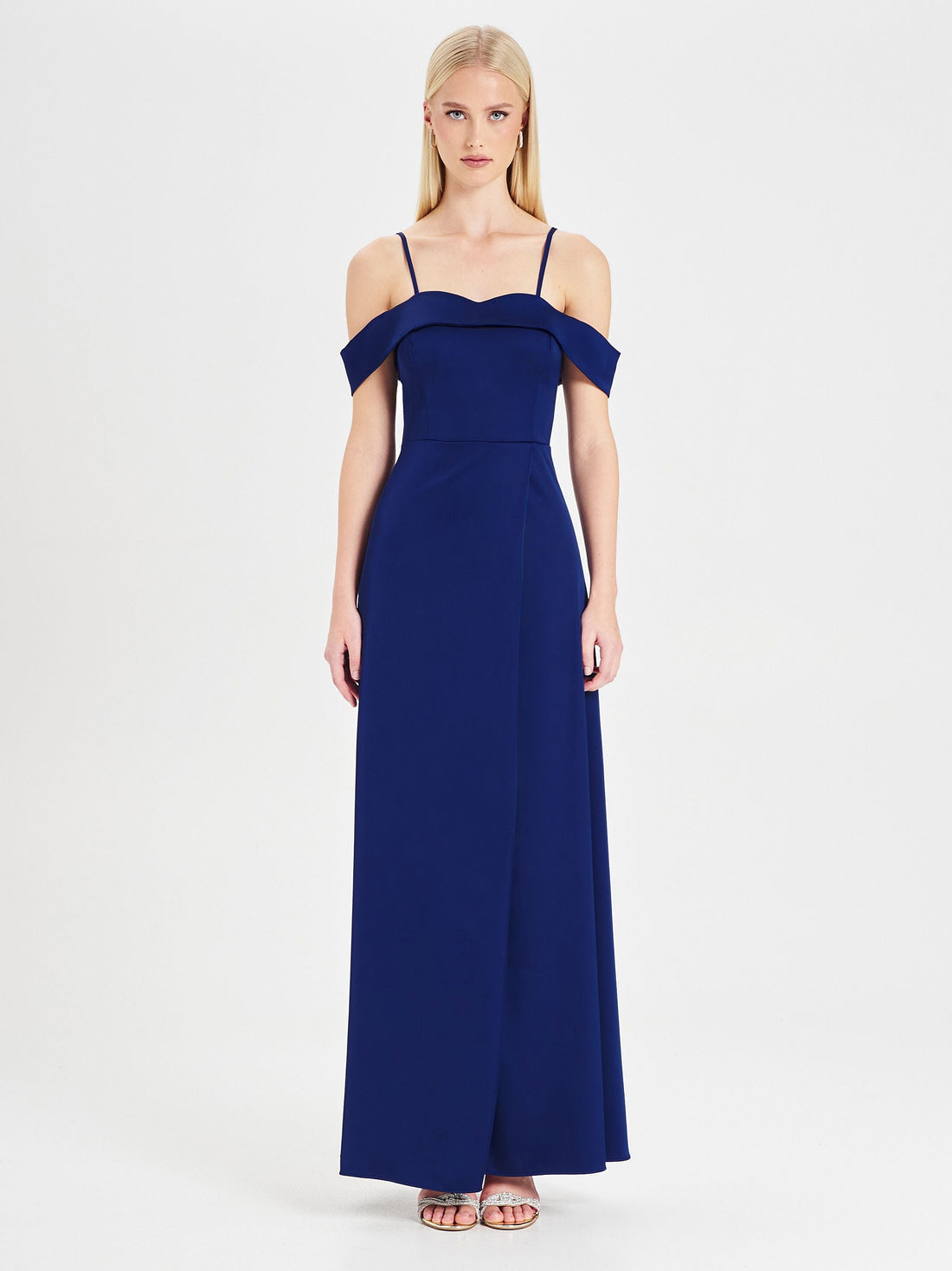 Abito Rinascimento atelier Blu Navy con Spalle Scoperte