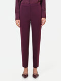 Pantalone Studio bordeaux gessato