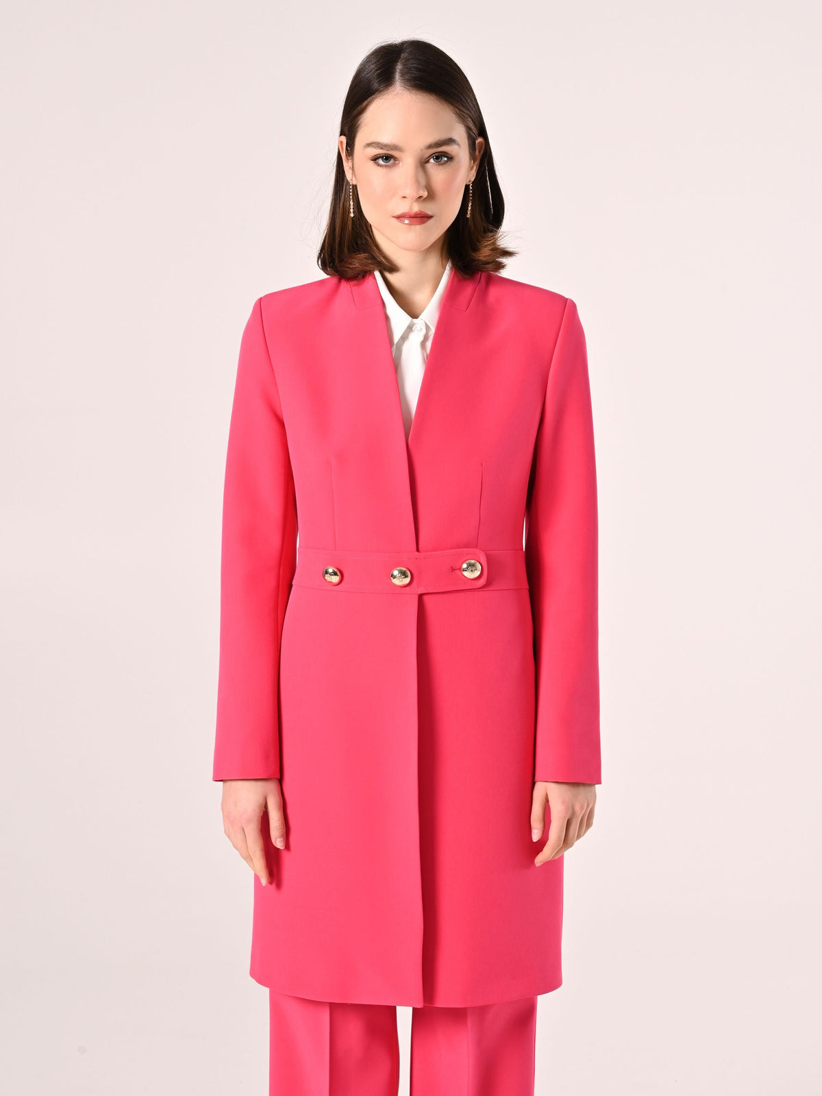 Spolverino Fuxia in Tessuto Tecnico