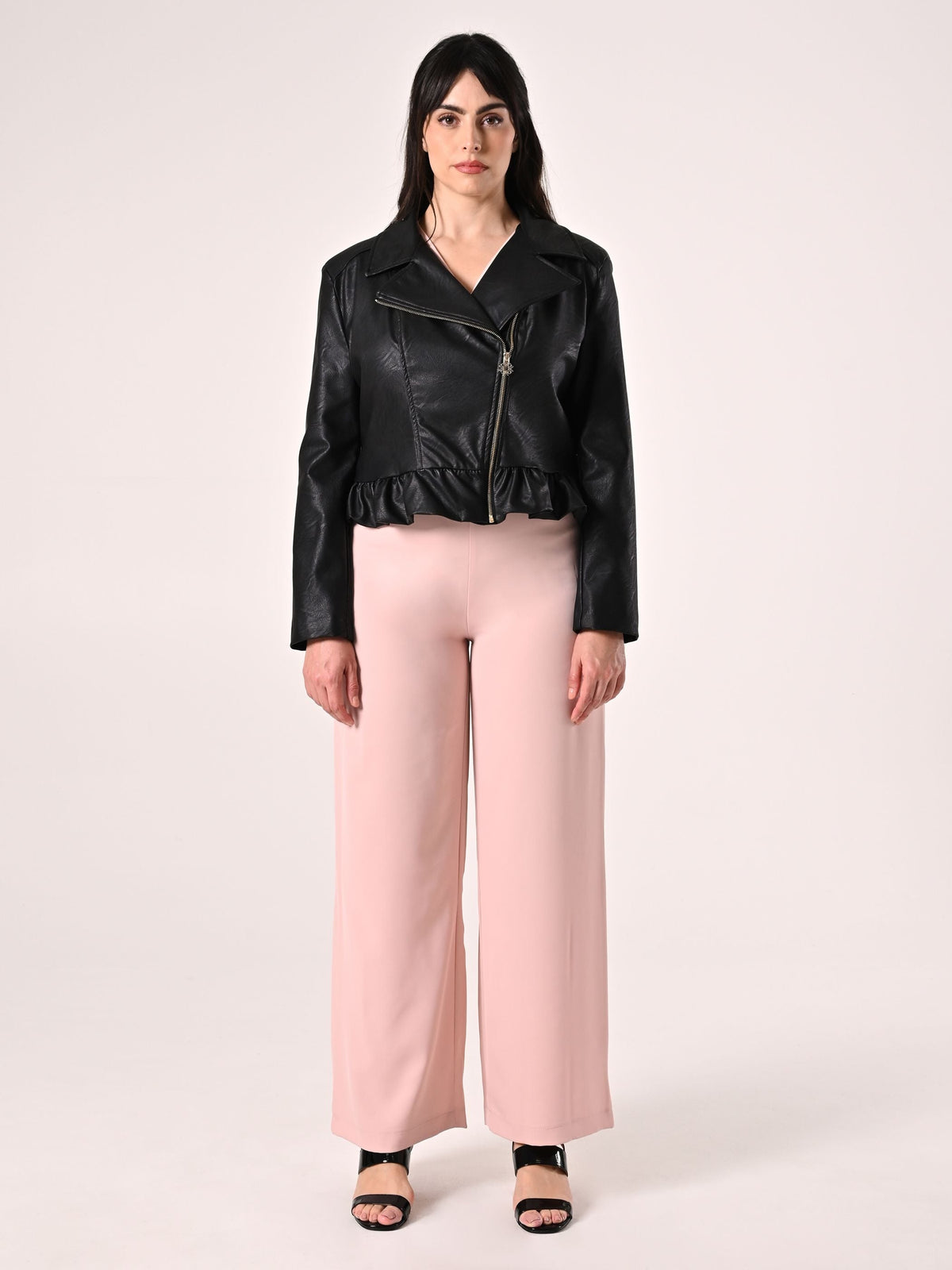 Giacca Curvy in Similpelle