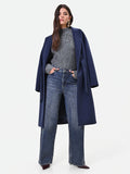 Pantaloni jeans a gamba dritta blu indaco Giorgia Palmas X Rinascimento