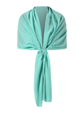 Stola in Georgette Verde Acqua