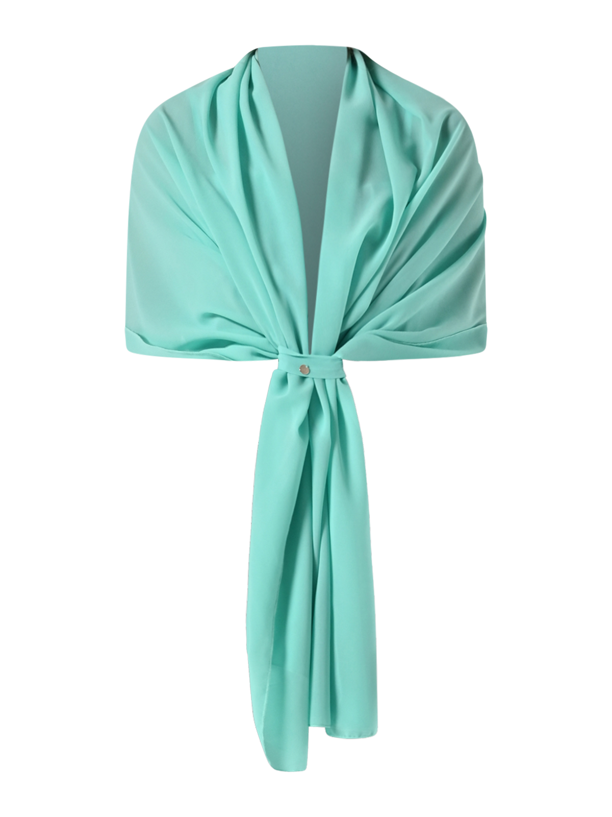 Stola in Georgette Verde Acqua
