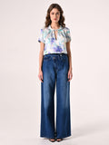 Blusa in Raso Fantasia Floreale