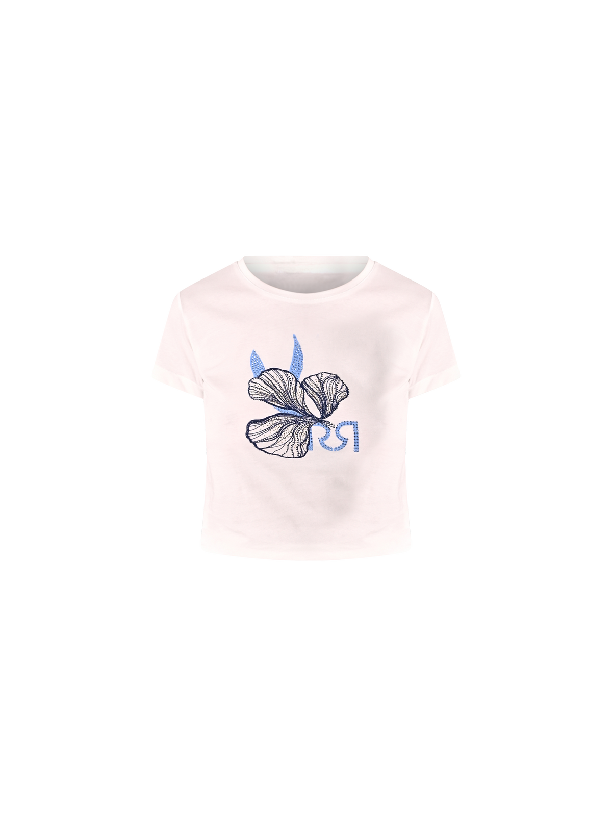T-Shirt Bianca in Misto Viscosa