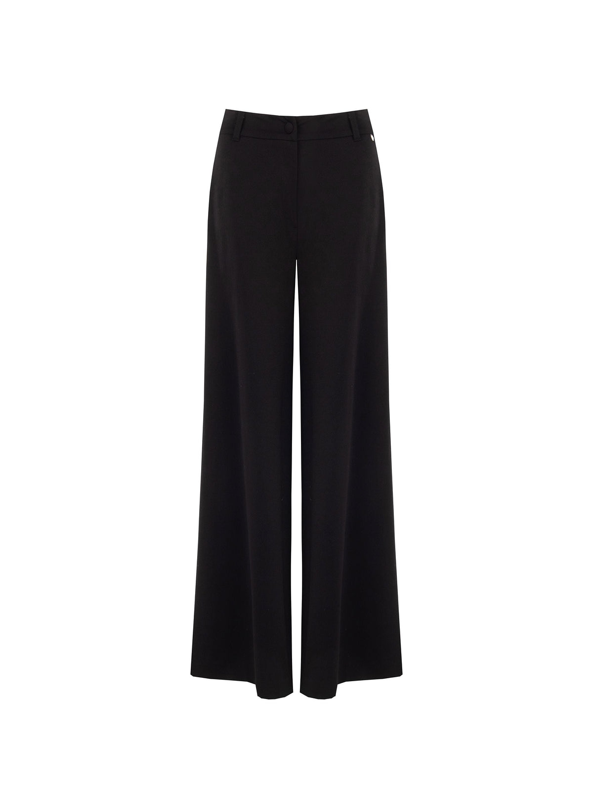 Pantalone nero in Punto Milano misto viscosa